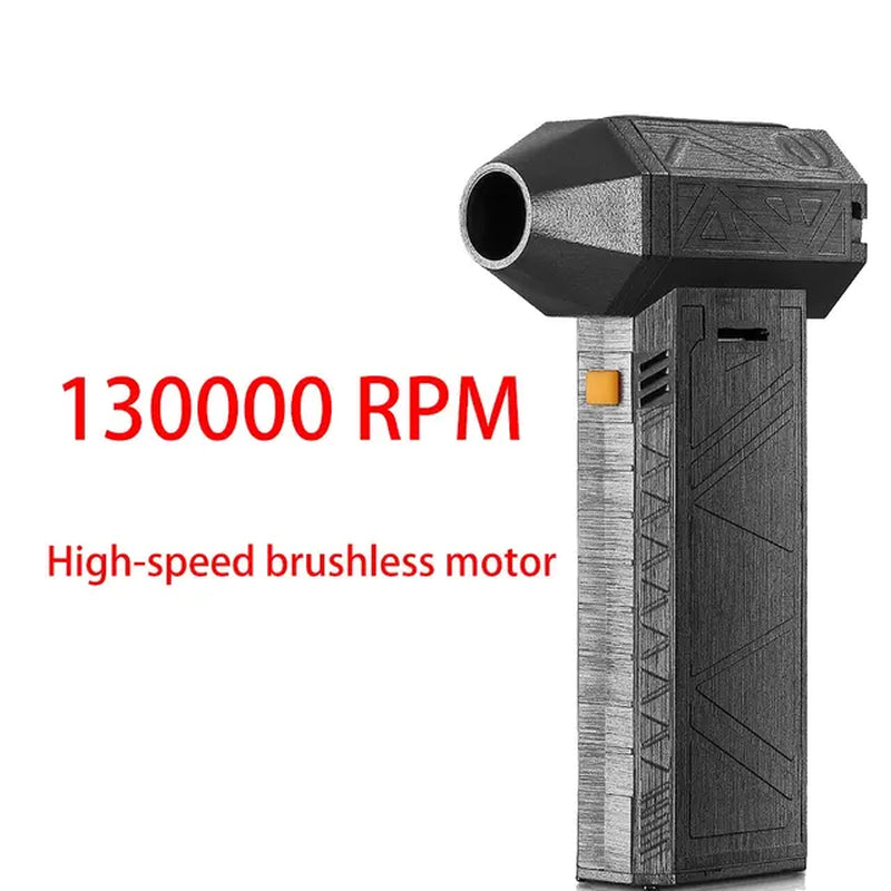 130000RPM Turbo Fan Silent High Power Jet Fan Speedy Brushless Motor Air Duster Type-C PD Fast Recharging Dust Blower Air Blower