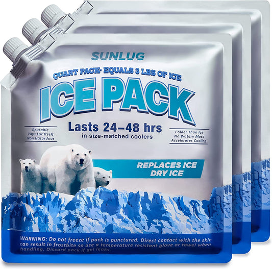 "Arctic Chill Reusable Ice Packs: Long-Lasting Freezer Packs for Coolers, Lunch Bags, and Backpacks"